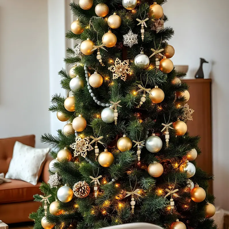 24 bohemian style wooden bead christmas tree ornaments - Temu Mauritius