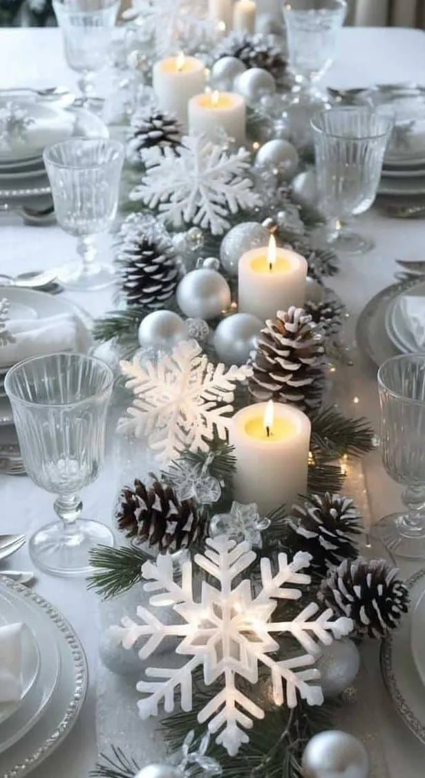 24 Snowflake Tablescape Ideas for a Winter Wonderland Celebration