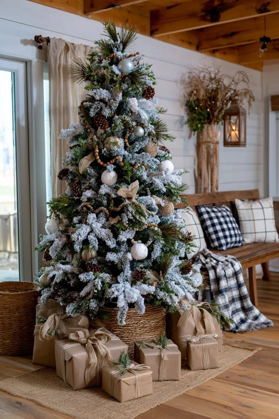 25 Farmhouse Christmas Tree Ideas to Transform Your Decor
