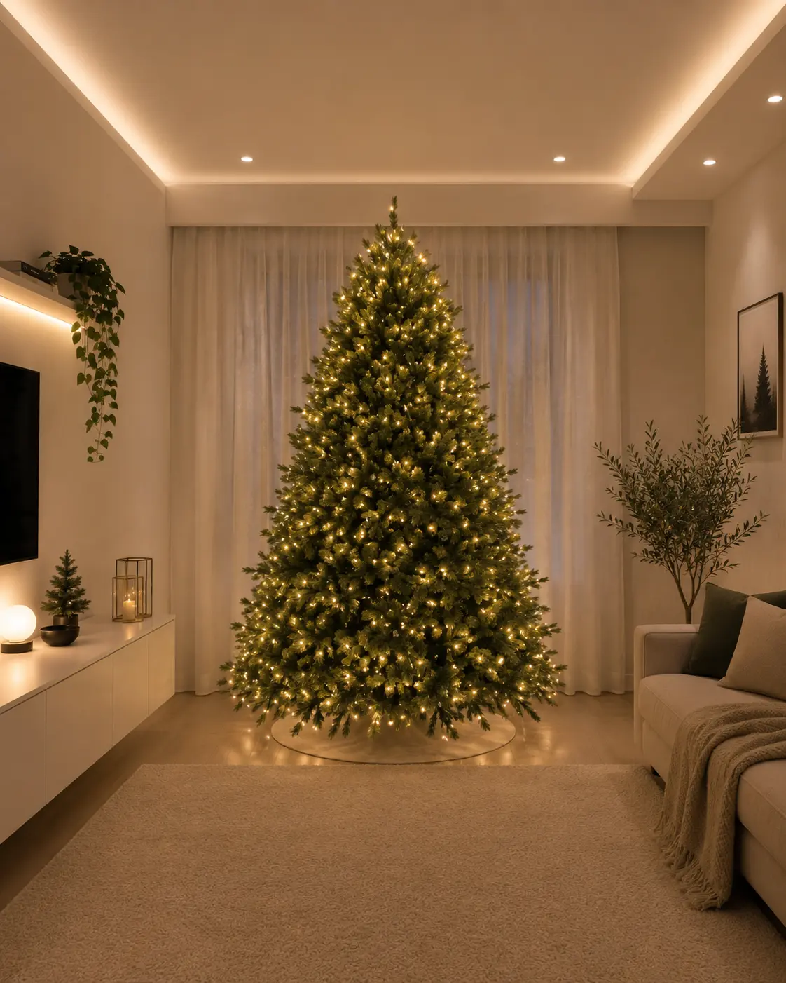 270cm Christmas tree with full silicone branches