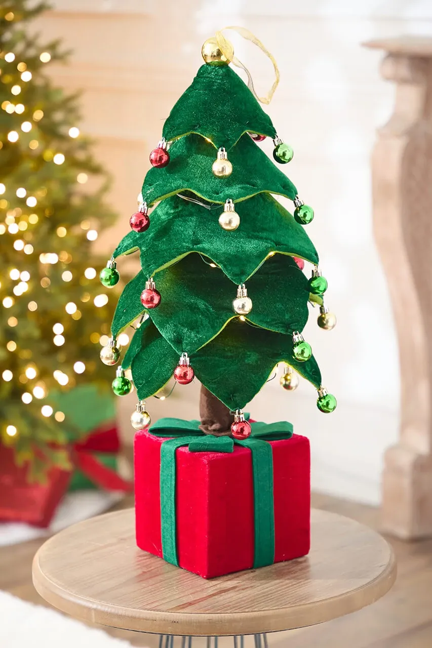 27.5' Lighted Collapsible Holiday Tree