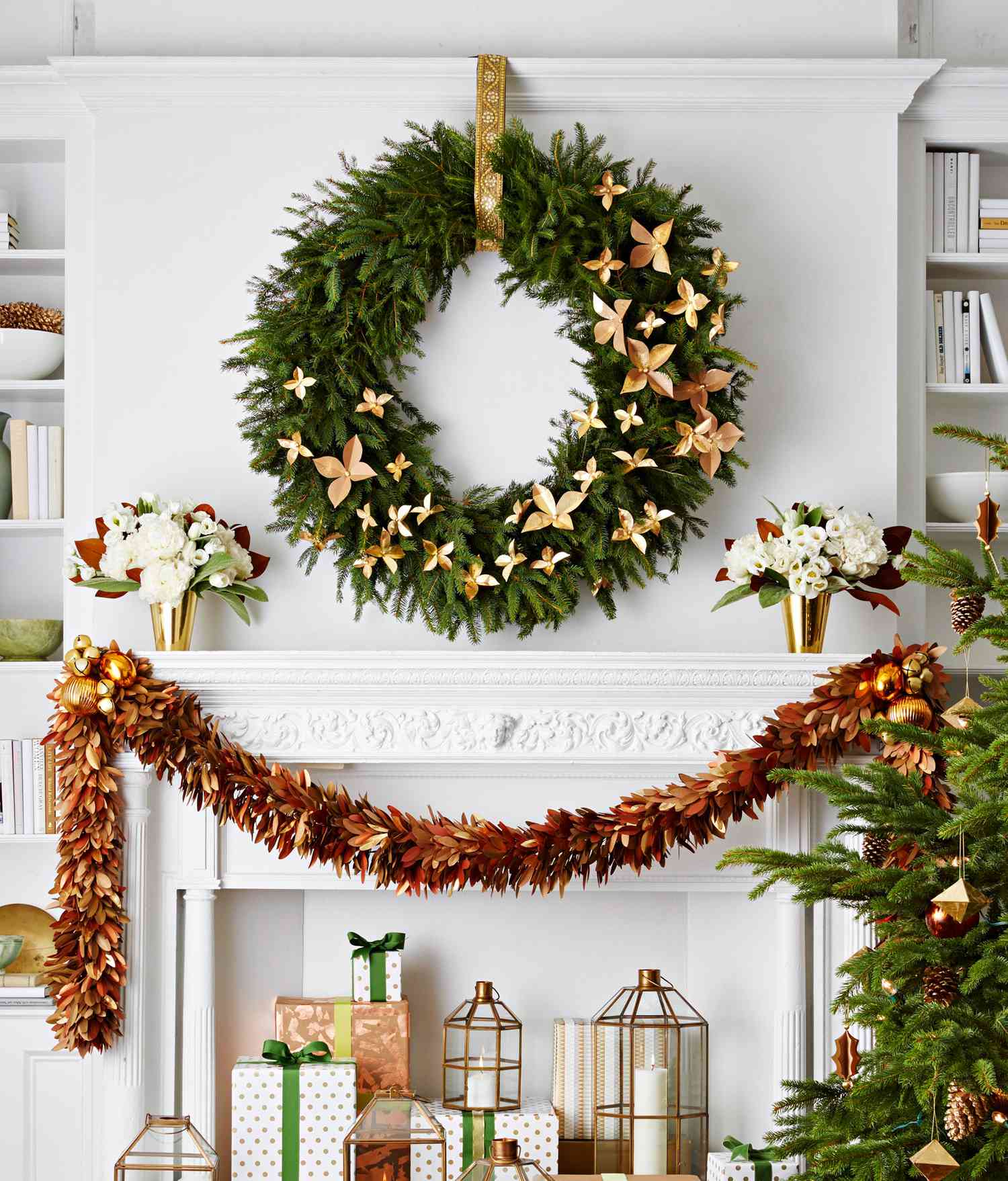 3 DIY Gold-Leaf Holiday Decorations