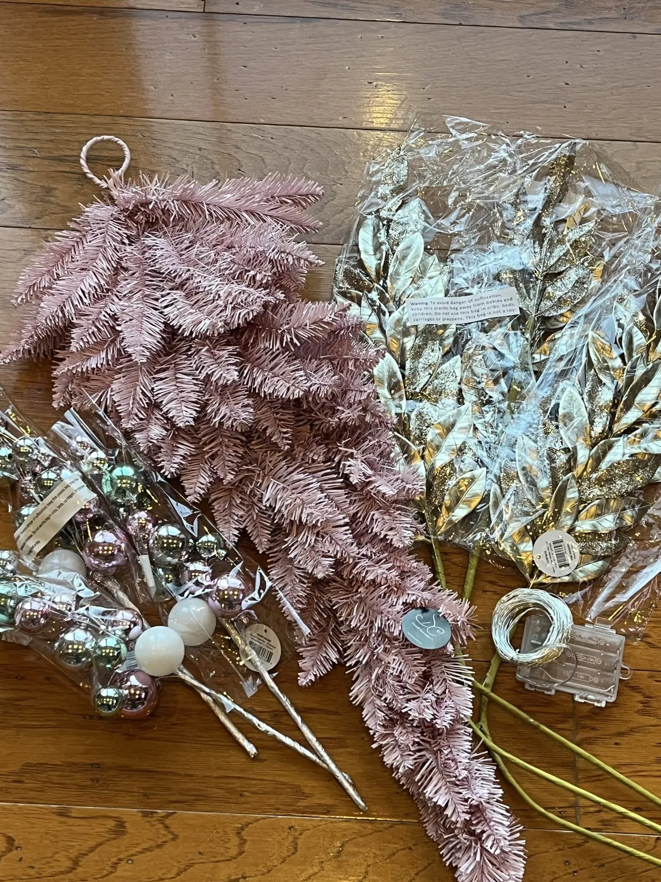 30' Soft Pink Pine Teardrop Kit - The Crafty Decorator