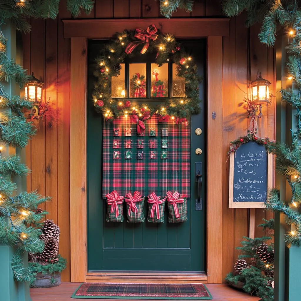 31 Easy Front Door Christmas Decorations You'll Love to Copy