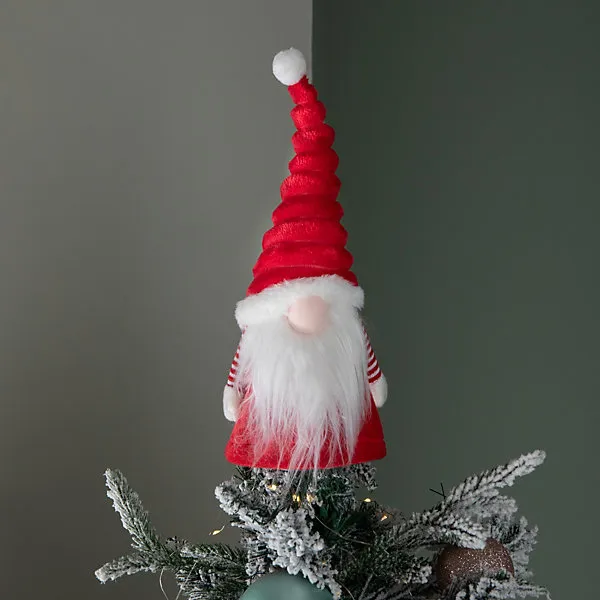 31cm Red and White GrooviKert Gonk Christmas Tree Topper