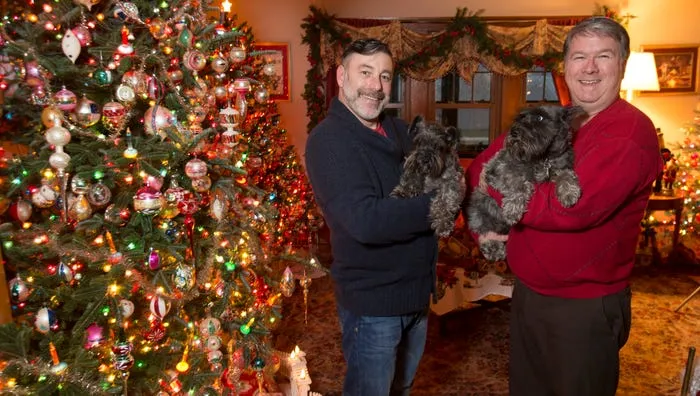 32 themed Christmas trees light up this Bay View house