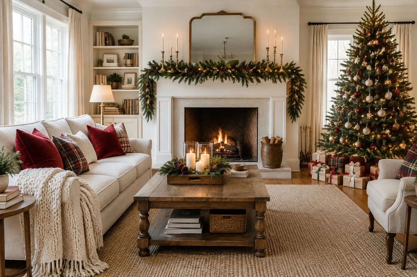 37 Christmas Living Room Decor Ideas for a Cozy, Festive Space