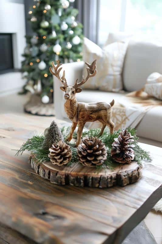 38 Christmas Coffee Table Decorations for a Festive Living Room
