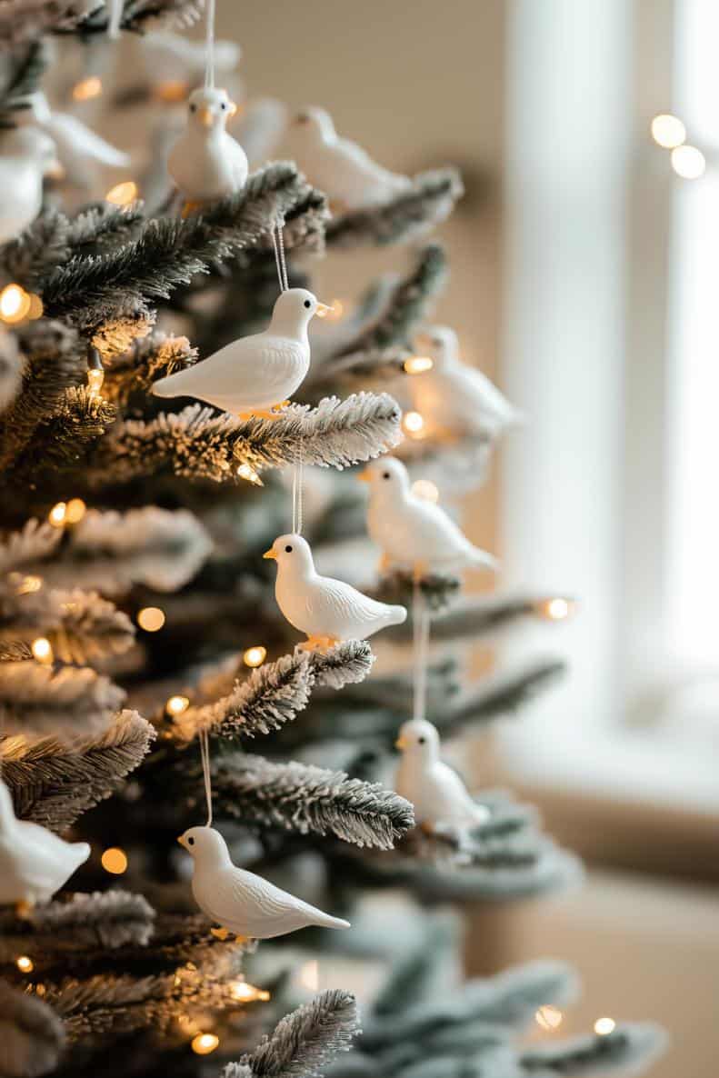 39 White Christmas Tree Decorations for a Festive Holiday Display