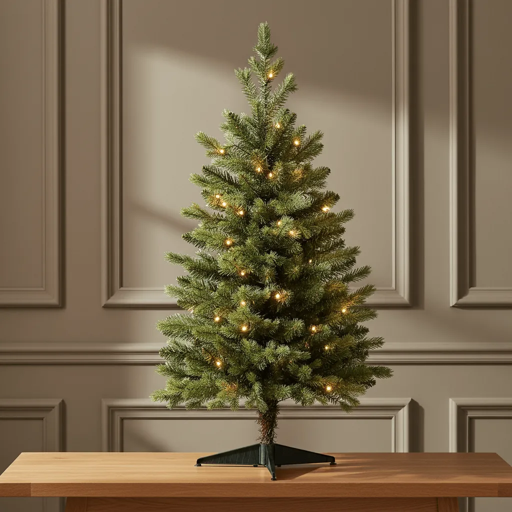 3ft Pre-Lit Belmont Green Artificial Indoor Mini Christmas Tree with 5 –  Ruxley Manor Garden Centre