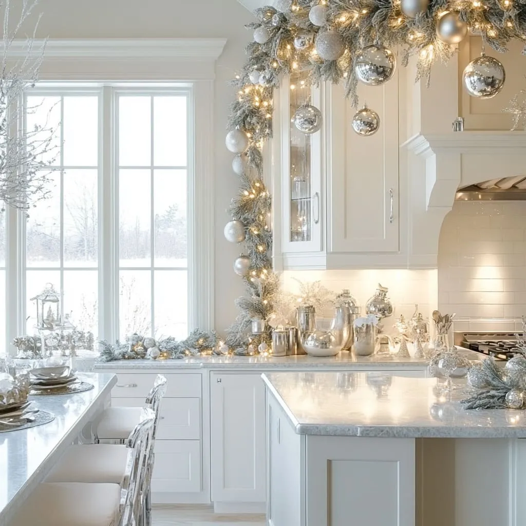 45 Christmas Decorating Ideas for Above Kitchen Cupboards
