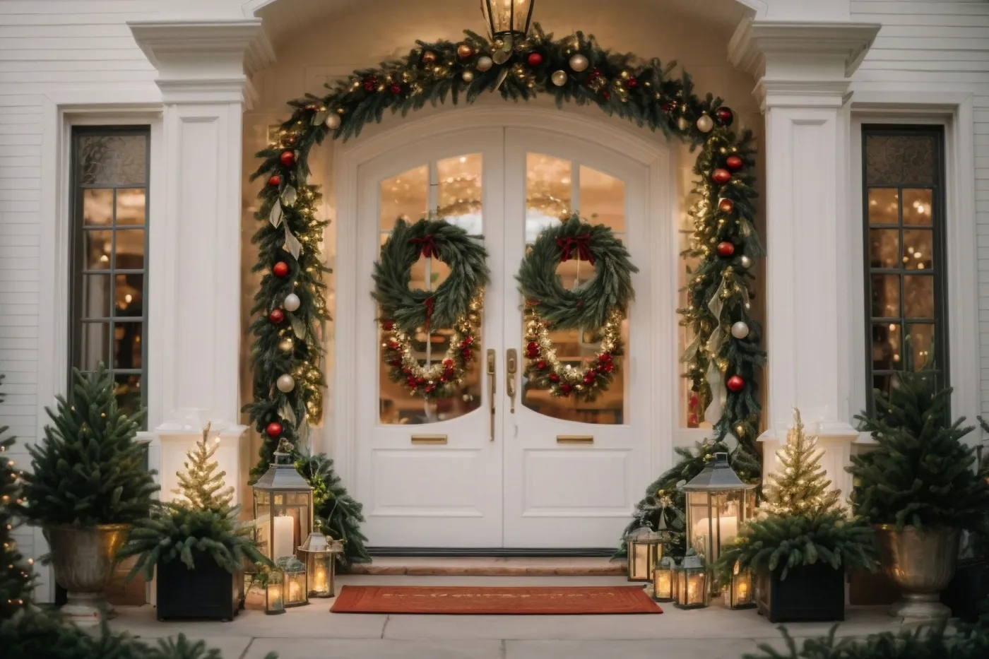 5 Festive Front Door Christmas Decoration Ideas | Burano Doors