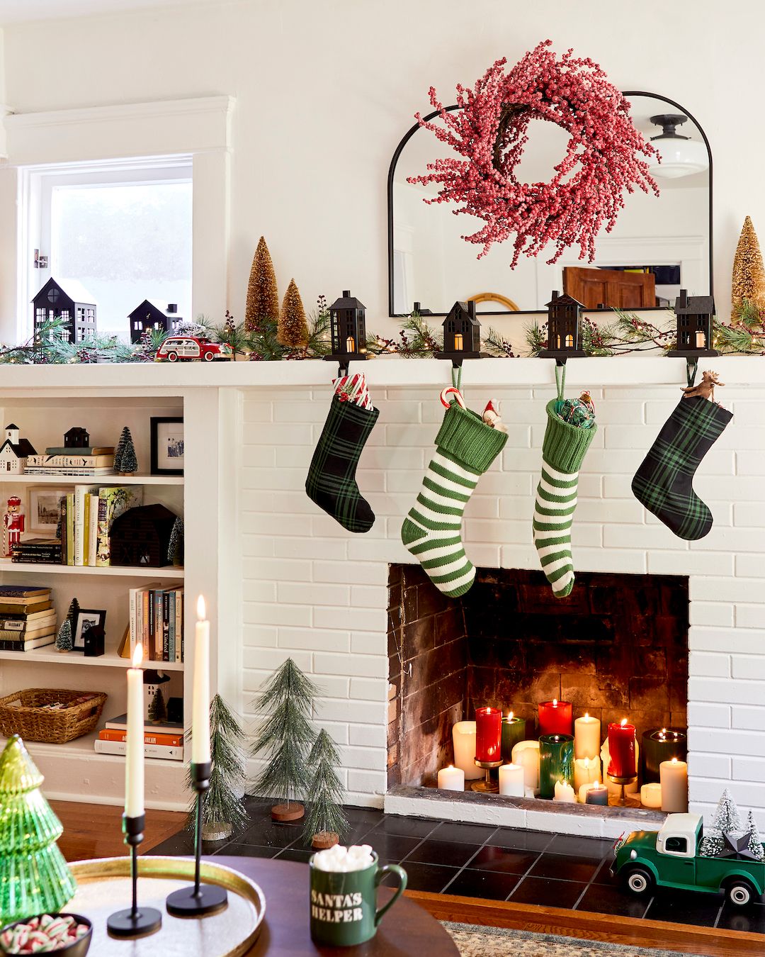 7 Holiday Mantel Decor Ideas Anyone Can Replicate | The Everygirl