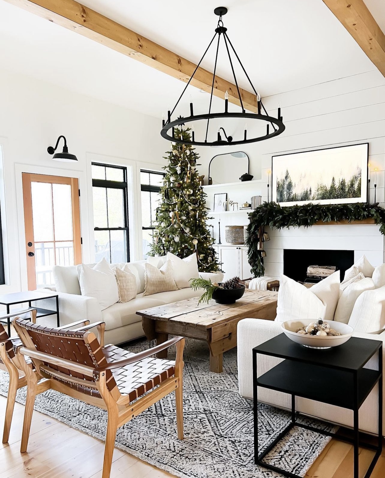 7 Neutral Christmas Decor Ideas for the Living Room - The House of Hood Blog