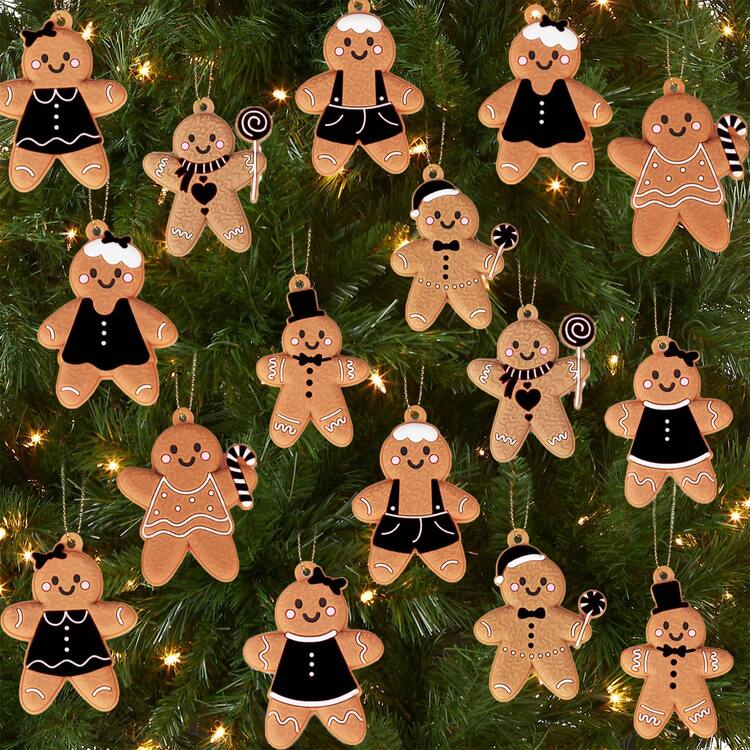 8/16/24pcs Gingerbread Man Decorations: Add A Sweet Atmosphere To Your Christmas  Tree Decor! Christmas, Thanksgiving Gifts, Christmas Tree, Santa Claus, Christmas  Decorations, Gingerbread House, Chr