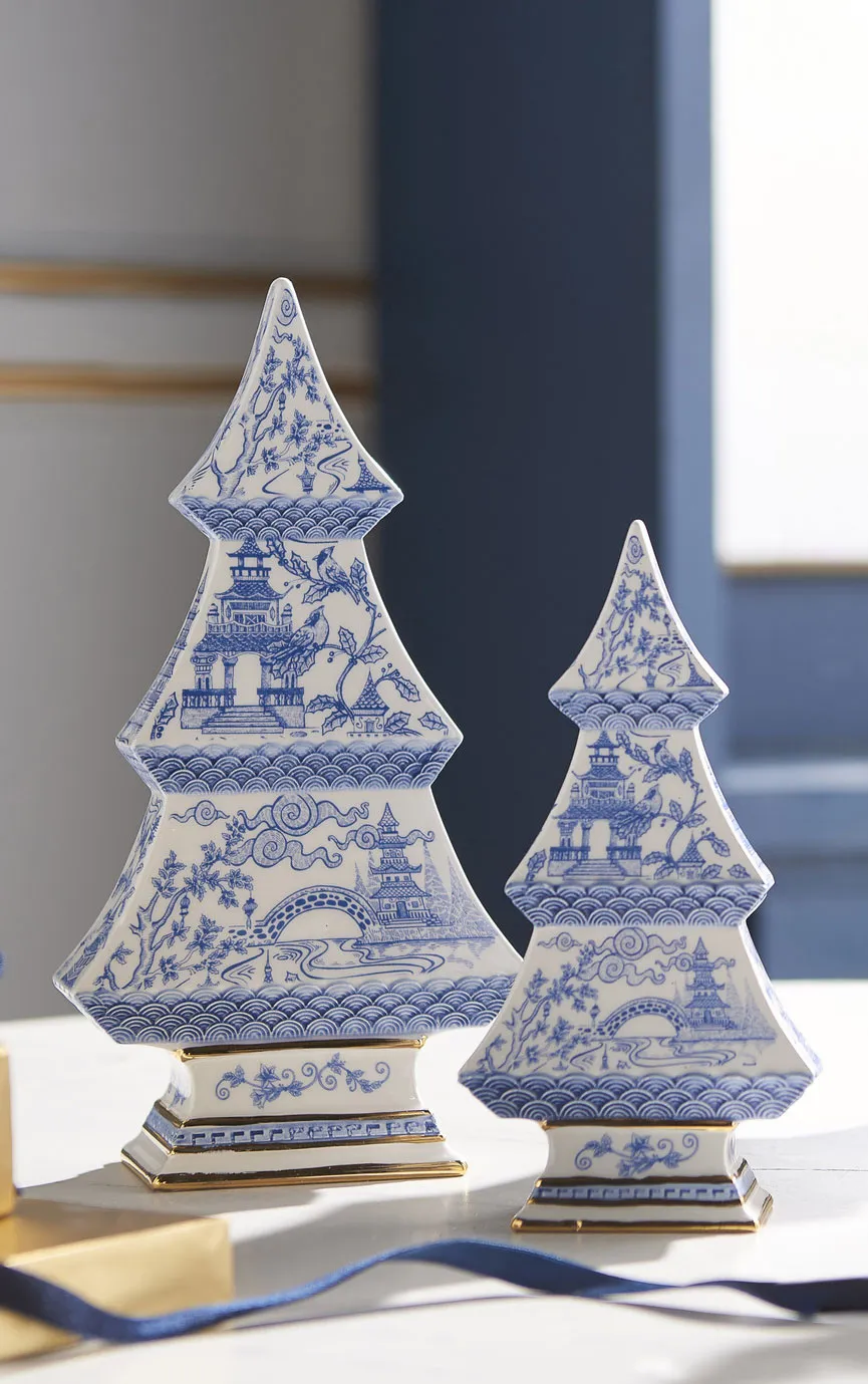 9' Chinoiserie Trees Set of 2 - From RAZ Imports NEW