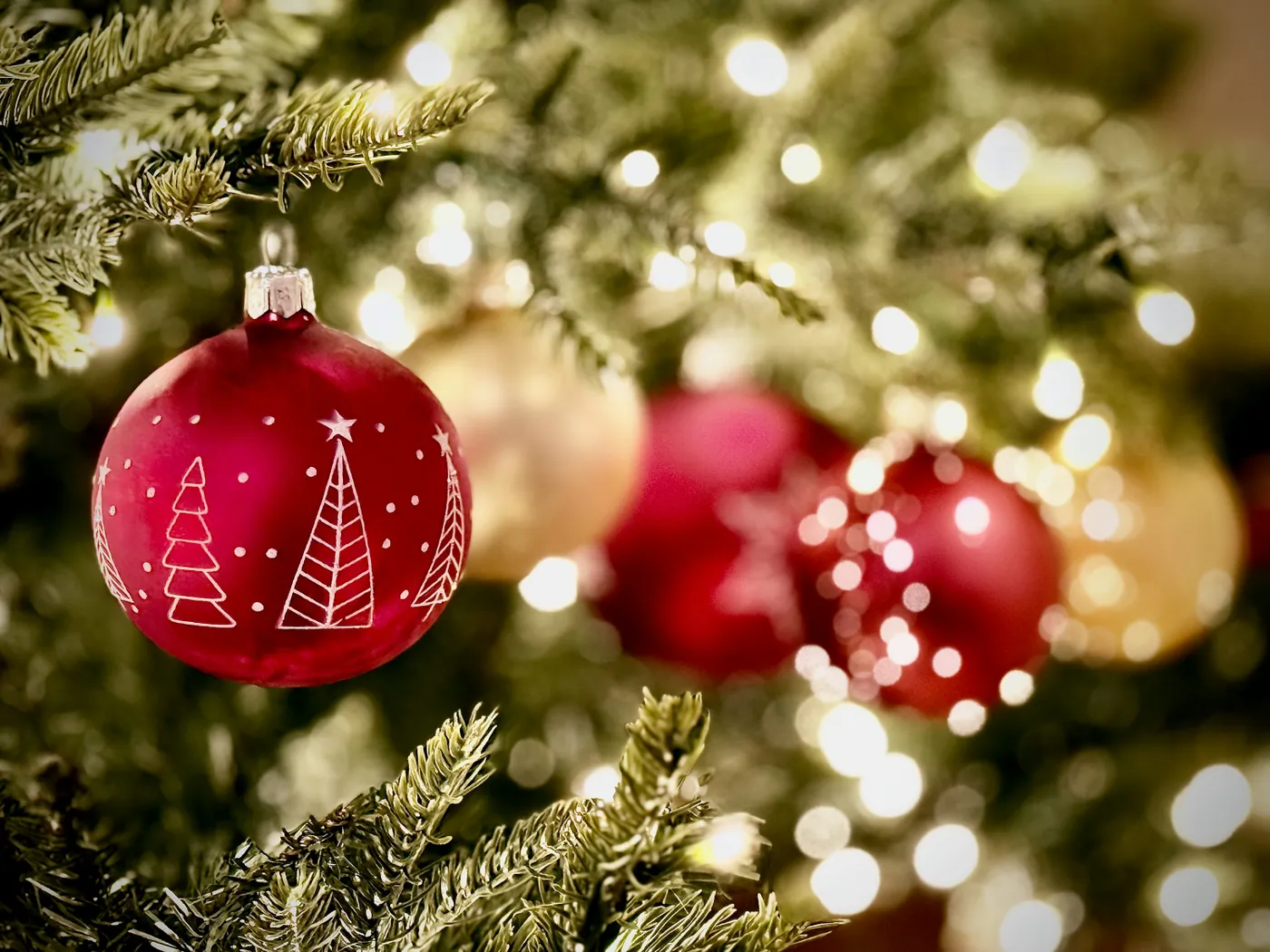 A close up of a christmas tree with ornaments - Free Photo on Unsplash