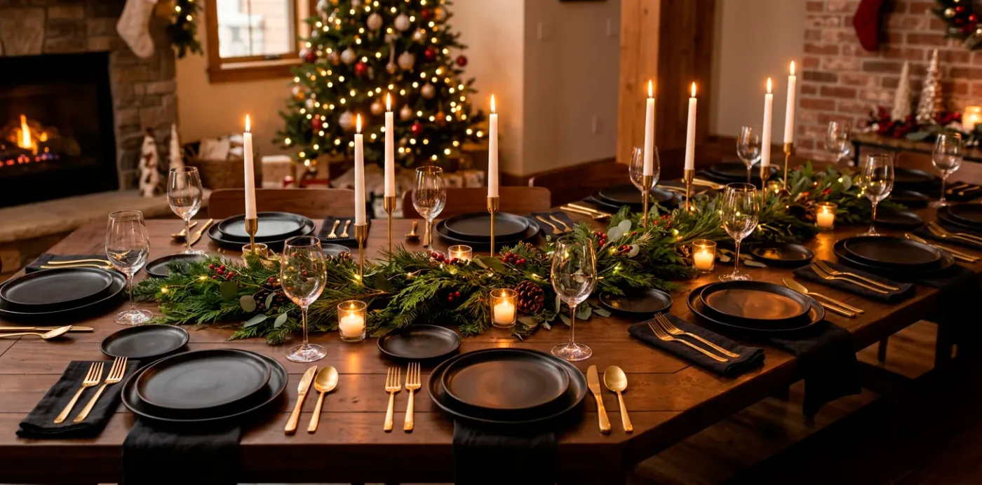 A Guide to Mixing Natural Evergreens with Modern Tableware - SpaceOfMuse