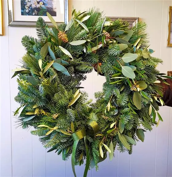 A Seasonal Foliage - Door Wreath Apple Mint Florist Hurstpierpoint