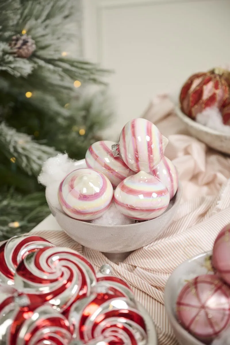 Accent Décor Candy Swirl Ornaments (2 Styles) – A Colorful Farmhouse