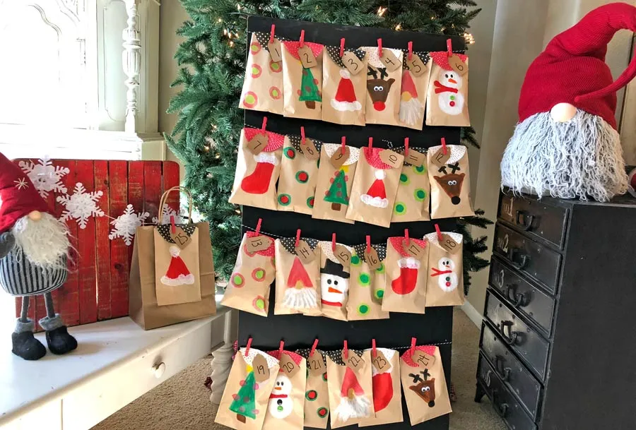 Advent Calendar Made Merry With Chunkies Paint Sticks
