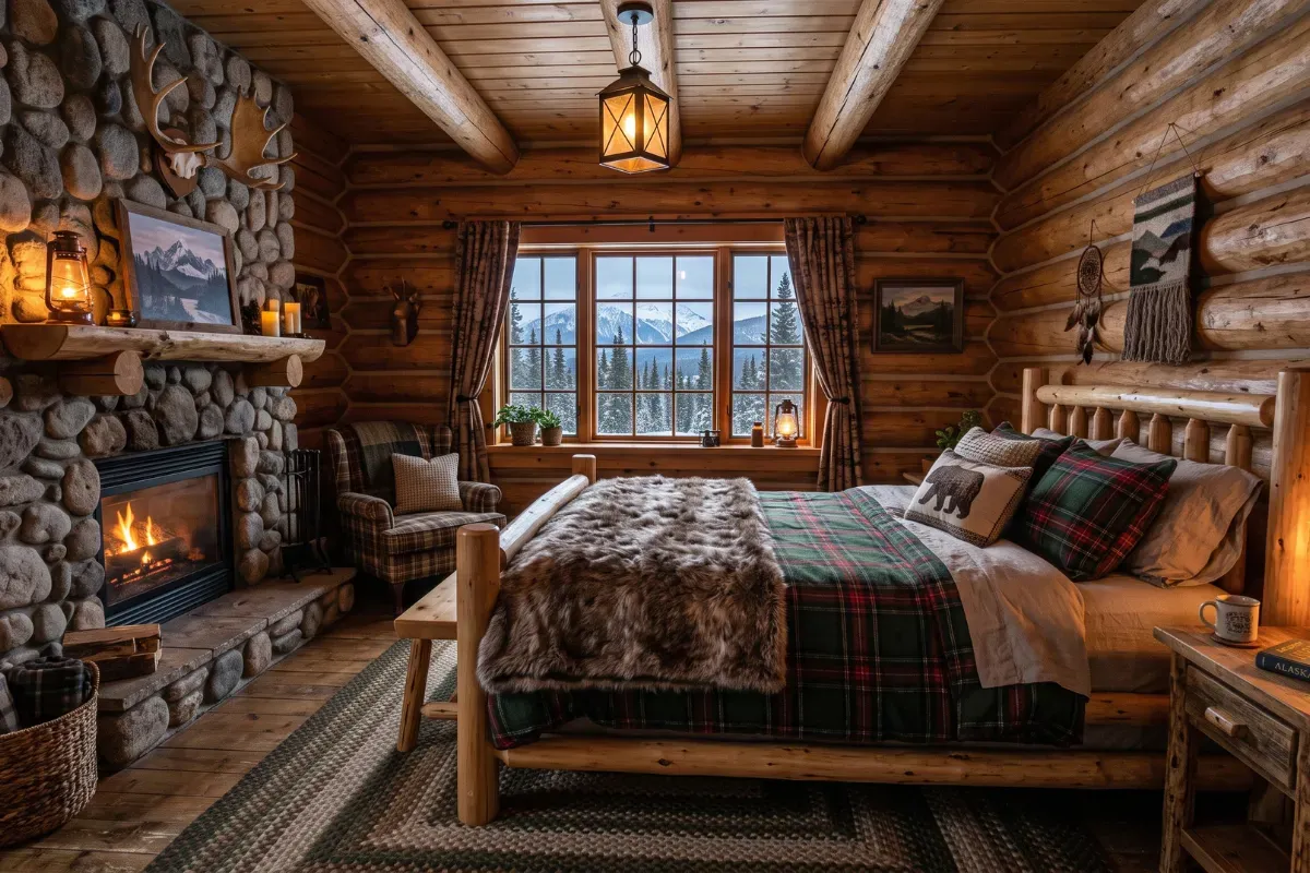 Alaska Bedroom: 40 Cozy Rustic Ideas