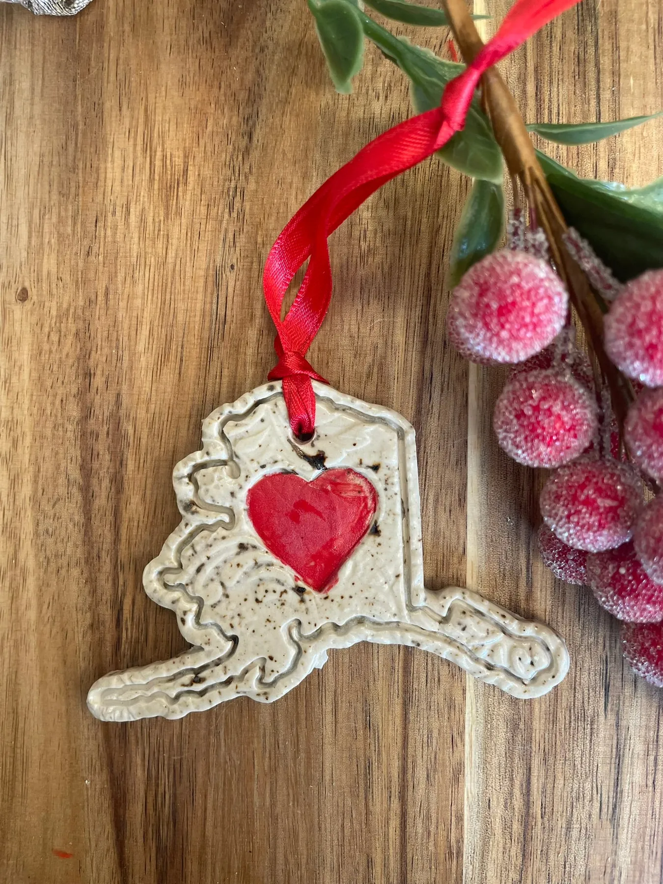 Alaska Rustic Clay Ornament – Flow Art Studios