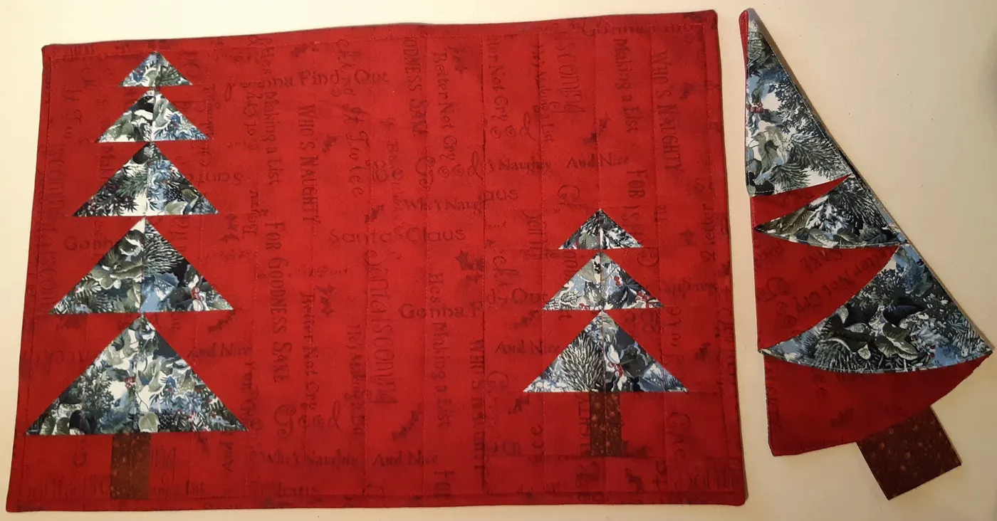 AlliKat Quilts: Christmas Placemats, Napkins and Table Runner
