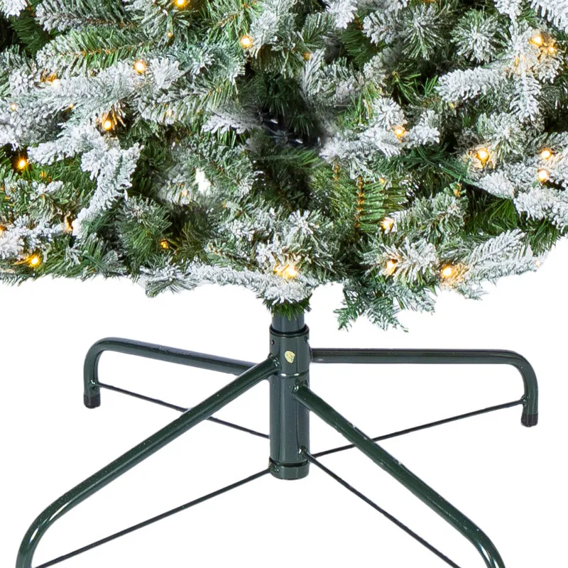 AllModern White Frosted 9' Pre-Lit Spruce Christmas Tree | Birch Lane