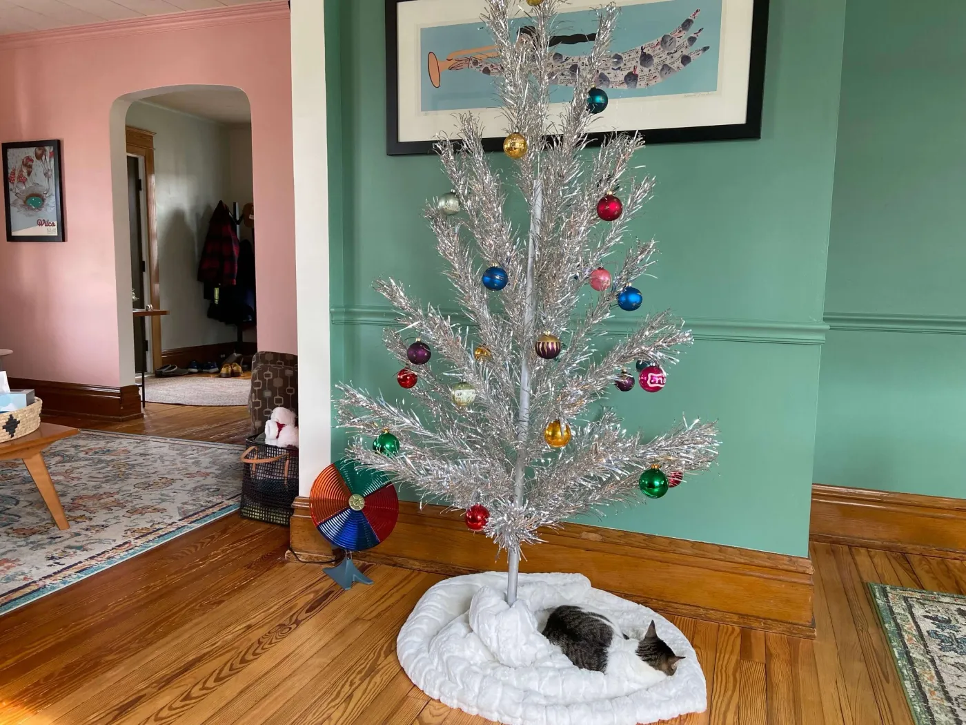 Aluminum Tree Silver Vintage Tree Our Vintage Aluminum Christmas Tree — Mid Century Modern Interior Designer Destination