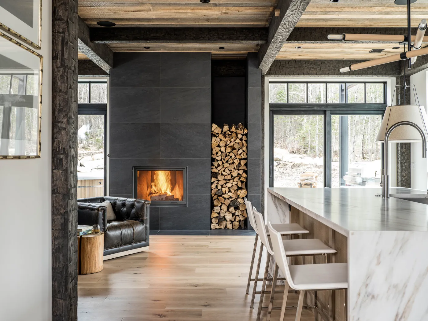 An Energy Efficient, Rustic-Meets-Modern Ski House on Mount Abram - Maine  Home + Design