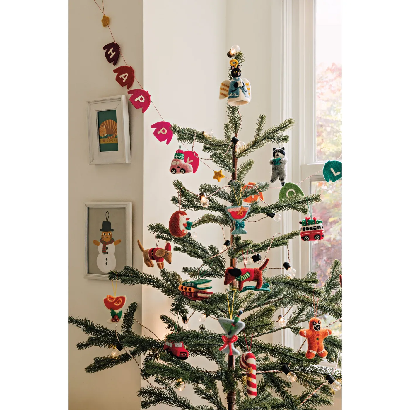 Bauble Cats Felt Christmas Tree Ornaments - 3 Assorted Styles – Danica Brands