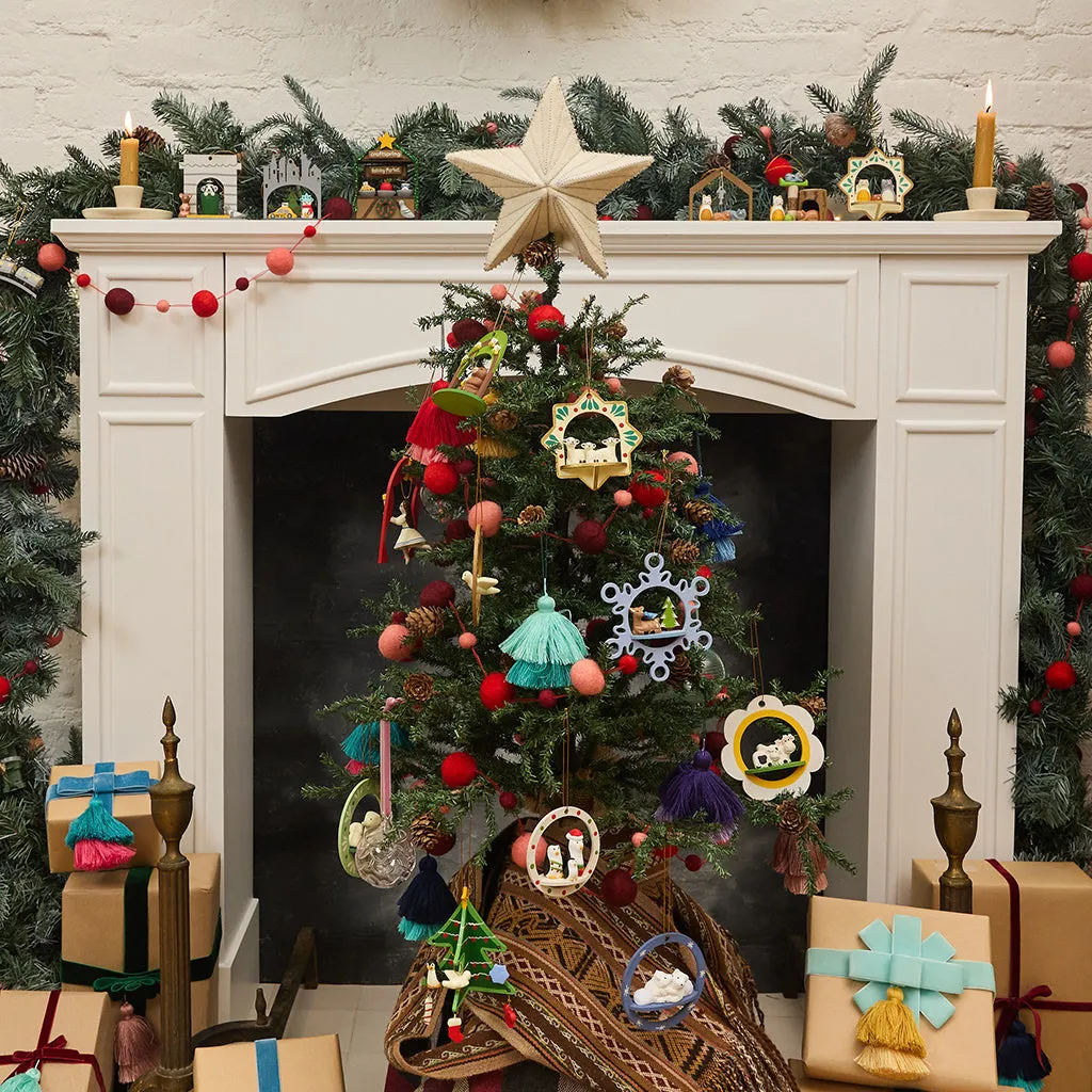 Bear & Bees Wood Ornament – Handmade Forest Charm | Craftspring