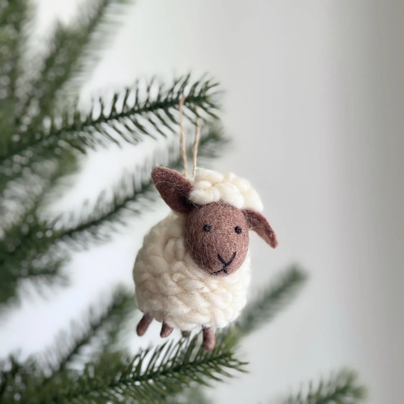Best Christmas Felt Ornament - Sheep | Ganapati Crafts Co.