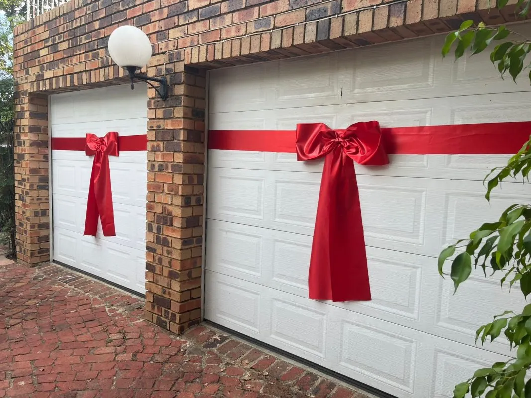 Big Satin Bow (65cm wide x 1 meter long) RED - Ribbon Place