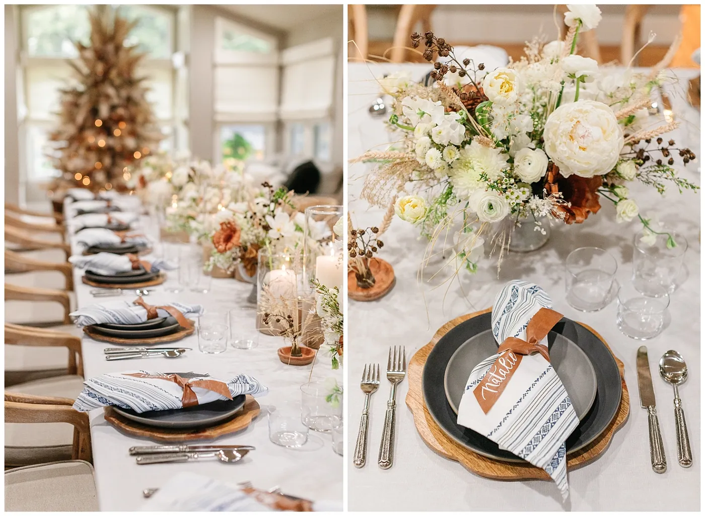 Bohemian Inspired Christmas and Pampas Grass Tree