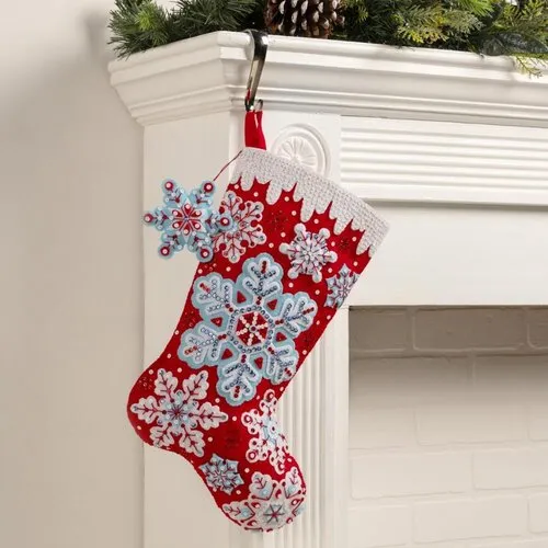 Bucilla Frosty Flurries Felt Applique Stocking Kit
