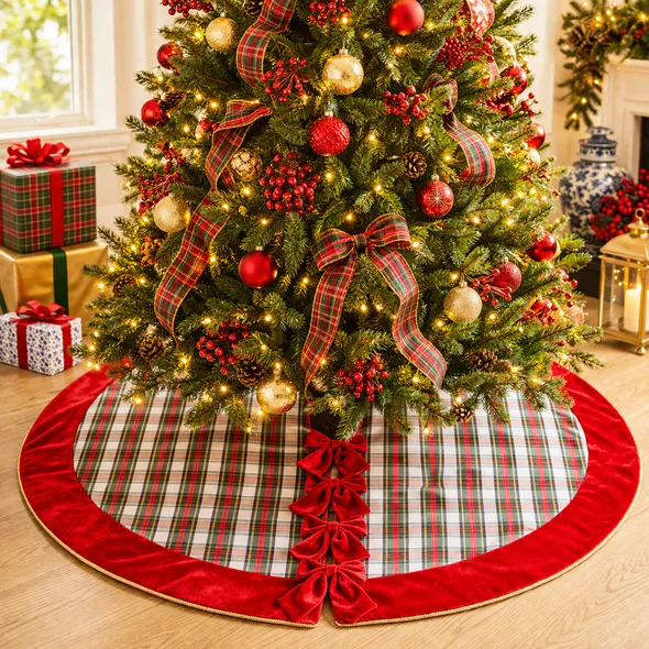 Buffalo Plaid Christmas Decorations | Plaid Christmas Decorations