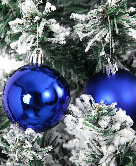 Buy Essential Christmas Baubles Blue | Trinity Christmas