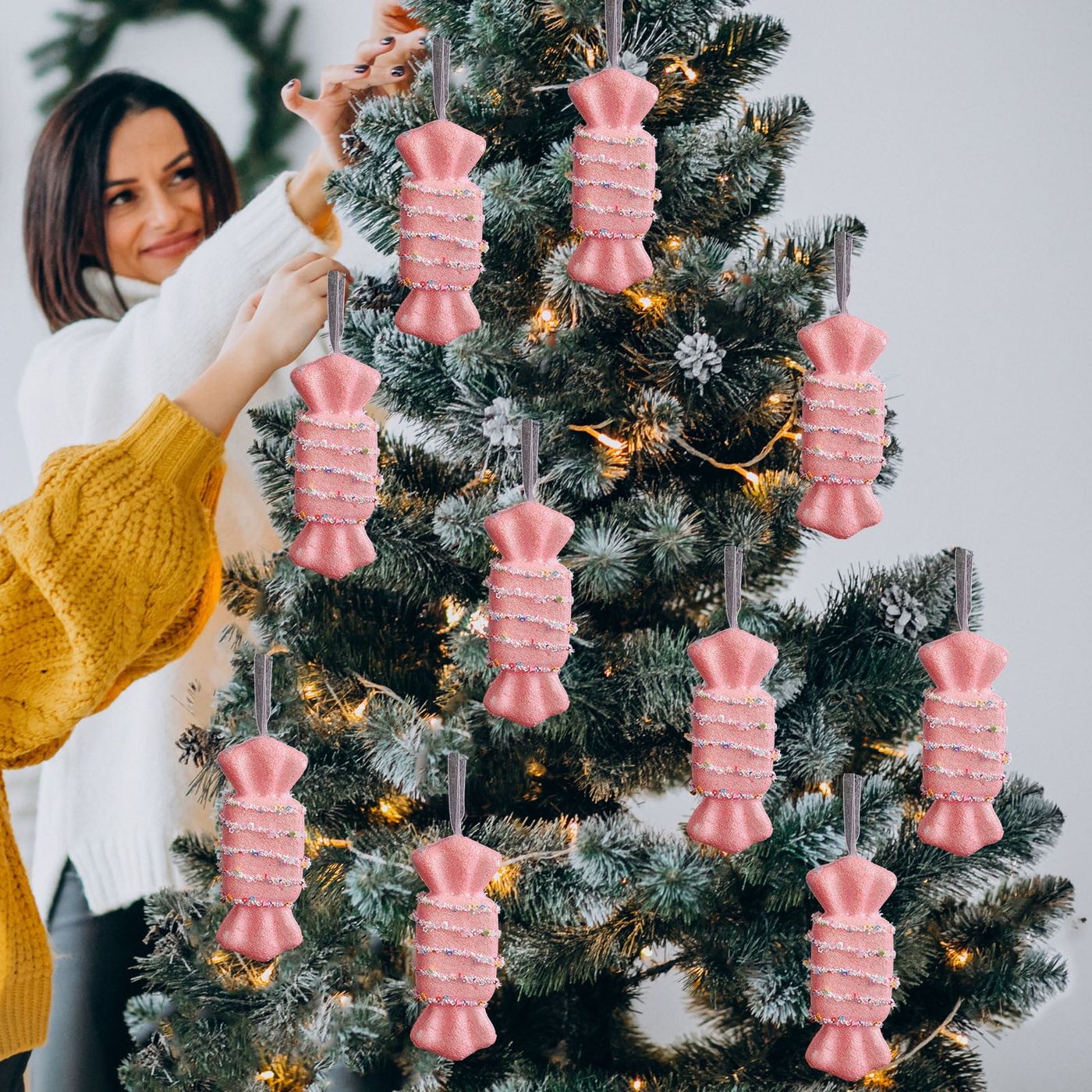 CaiYueKe Pastel Candy Land Christmas Ornaments, Cute Macaron Color Candy  Dessert Hanging Pendant Decorations for Xmas Tree, Kids Birthday Party,  Home Holiday Decor Supplies - Walmart.ca