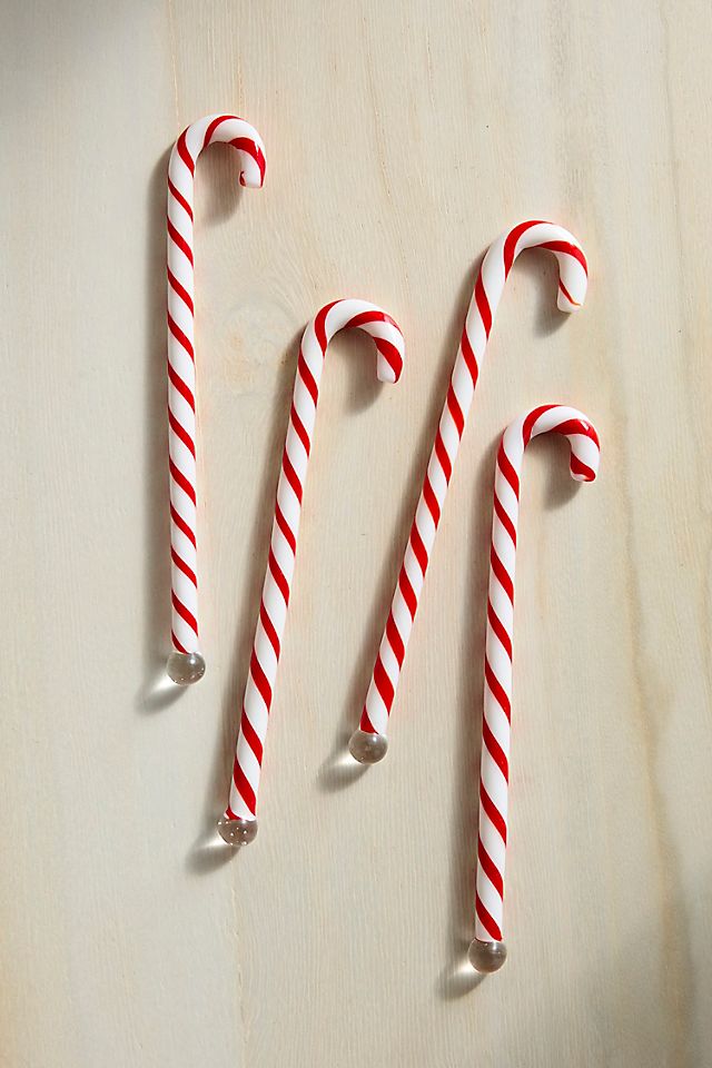 Candy Cane Drink Stirrers, Set of 4 | Terrain