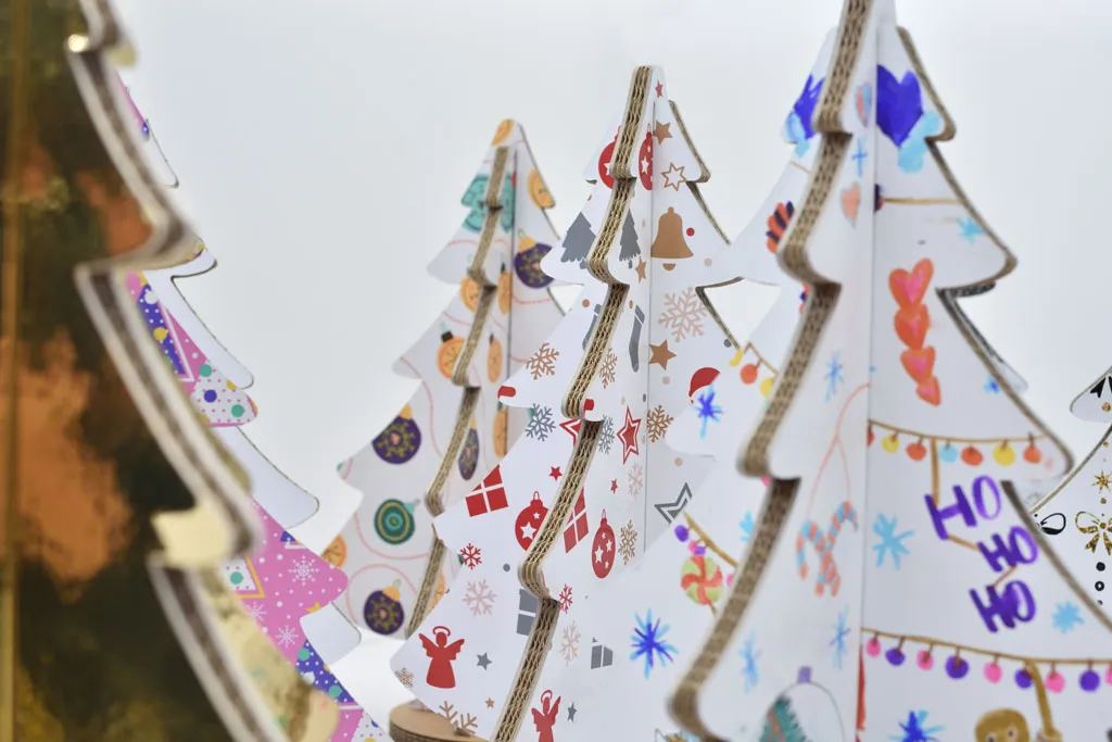 Cardboard Christmas Tree H45 Model 1 -