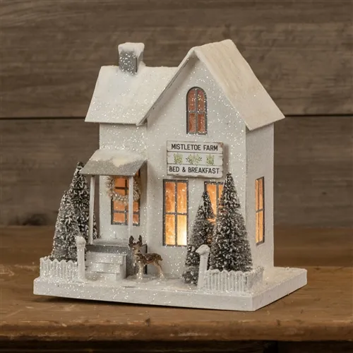 Cardboard Farm House | Glitter Christmas Village | Ragon House