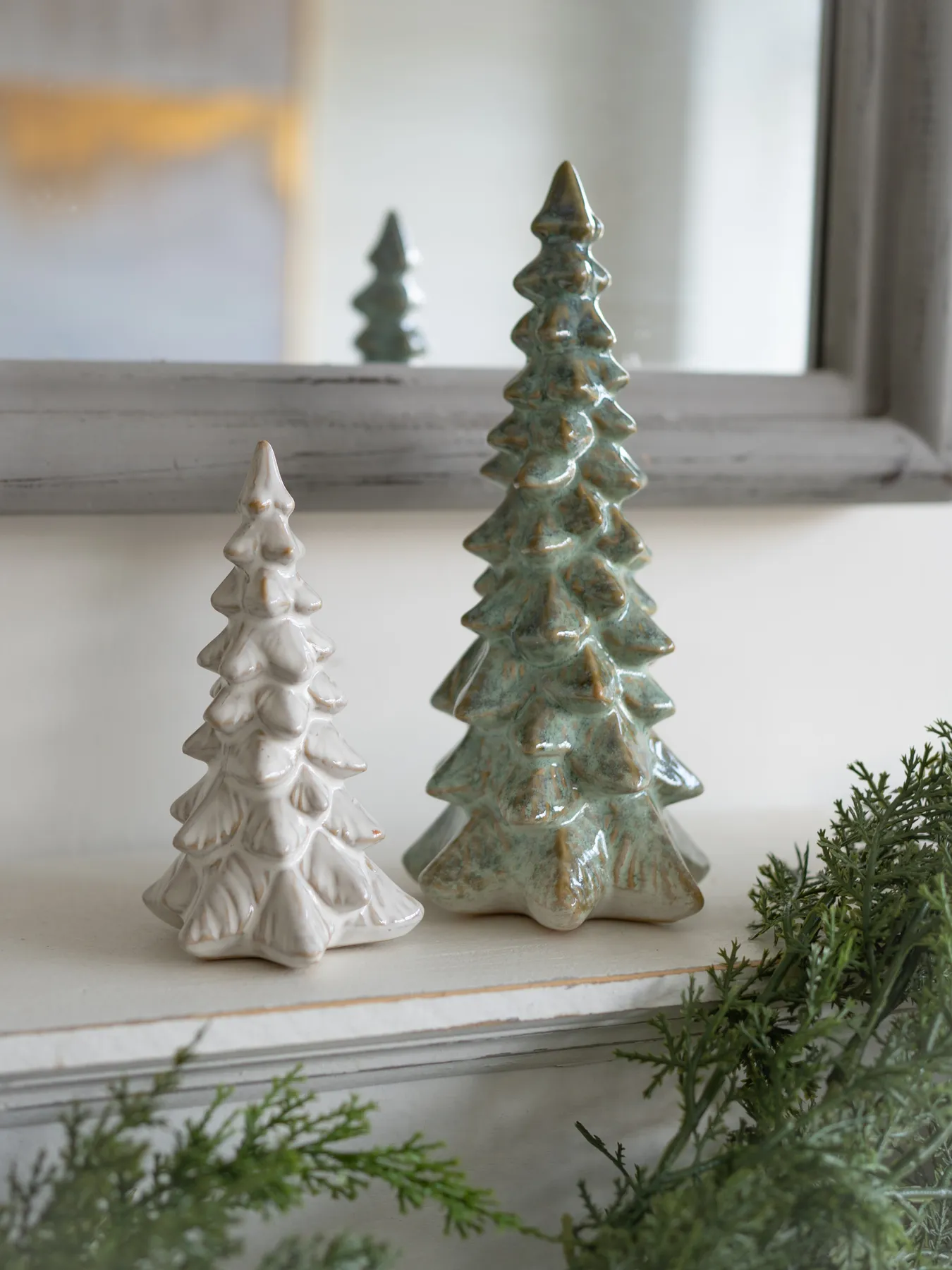 Ceramic Christmas Trees - Ivy Grey Interiors