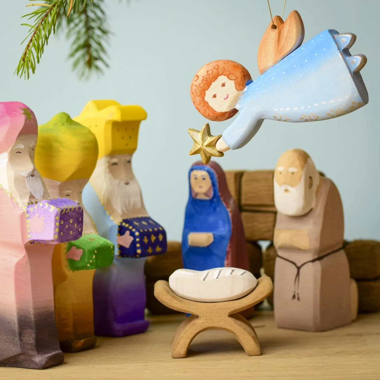 Christmas Angel - Handcrafted Wooden Ornament | Bumbu Toys