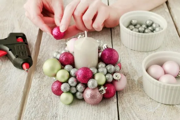Christmas Baubles Candler Holder — CraftBits.com
