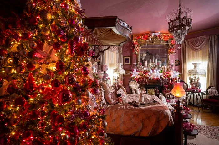 Christmas decorations fill this Old Louisville home