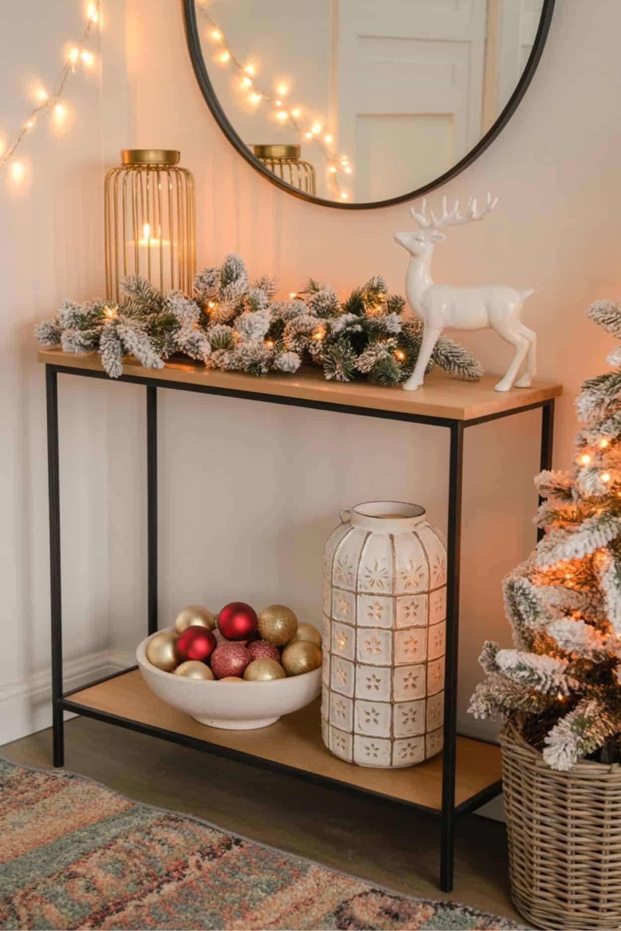 Christmas Decorations For Sustainable Entrance Way & My Entryway Decor Holiday Innovative Decorating Ideas