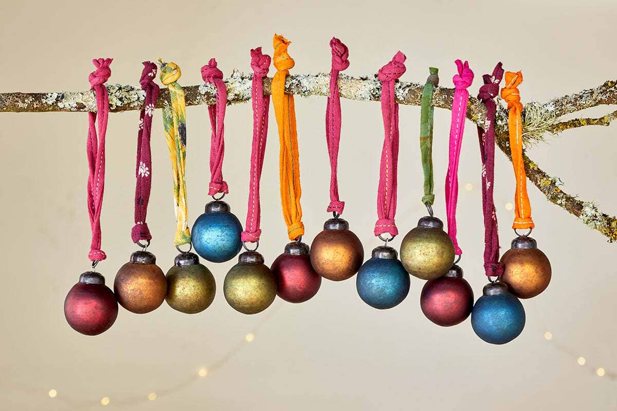 Christmas Decorations | Handcrafted Glass Baubles & Tree Decorations – Nkuku