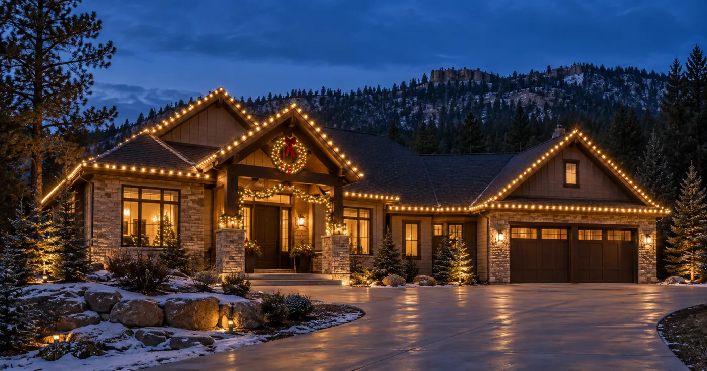 Christmas Light Installation in Belle Fourche | Watts of Joy
